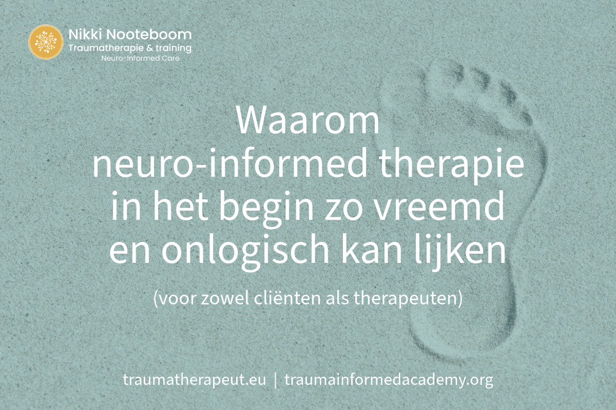 De logica van neuro-informed therapie De logica van neuro-informed therapie